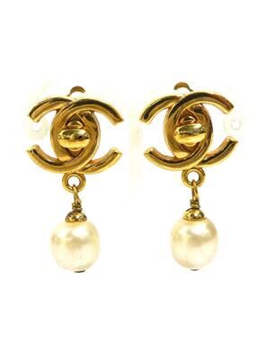 Auth Chanel Vintage Cc Logo Earrings #293543C45B